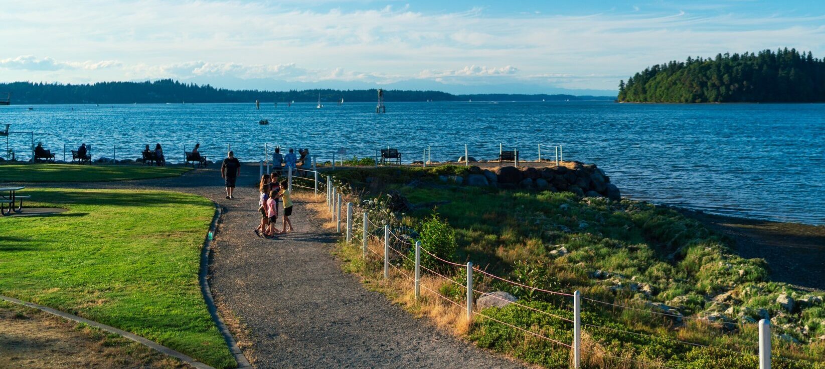 Walking path on the Port Peninsula