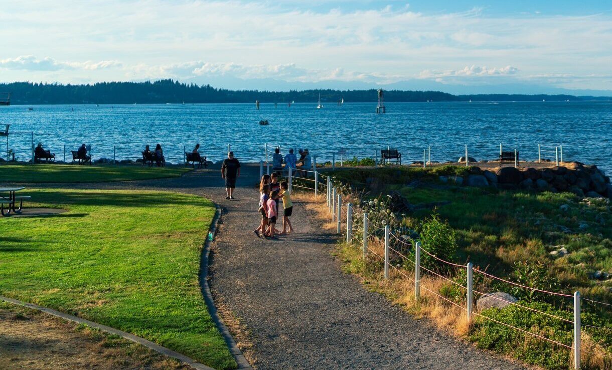 Walking path on the Port Peninsula