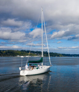 Sailboat on Budd Inlet