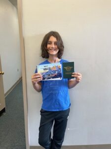 Arik, a passionate 12-year-old from Olympia with an inspiring love for aviation.