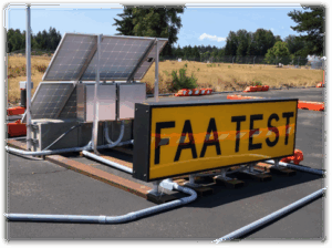 Solar panels at the Olympia Regional Airport