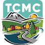 Logo for Thurston County Climate Mitigation Collaboration shows illustration of Mt. Rainier. 