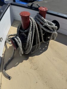 Life ring and plaque from Sand Man